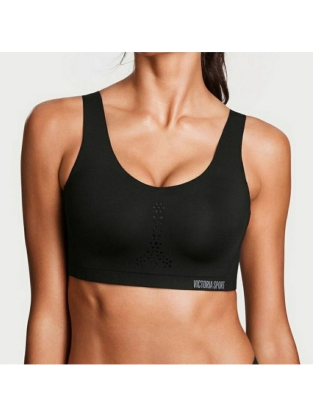 Victoria Sport Angel Max High Impact Sports Bra Black Laser Cut 38D 38 D